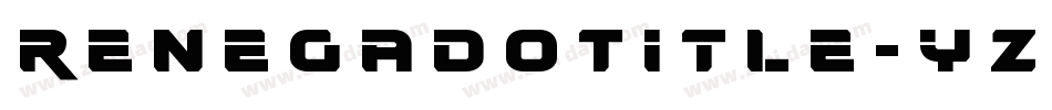RenegadoTitle-YZxL字体转换
