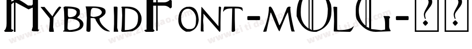 HybridFont-mOlG字体转换
