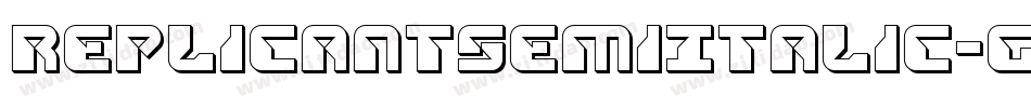 ReplicantSemiItalic-gxjj6字体转换