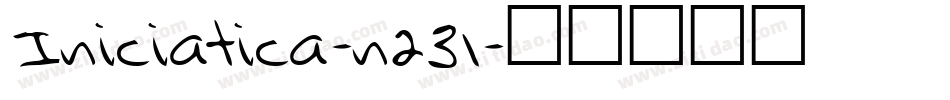 Iniciatica-n231字体转换