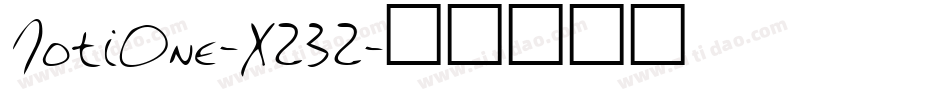 JotiOne-X232字体转换