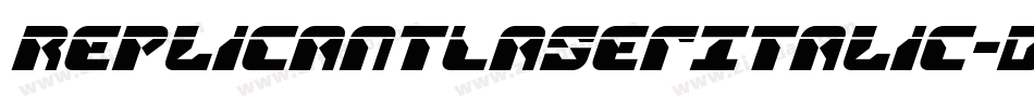 ReplicantLaserItalic-d9AA7字体转换