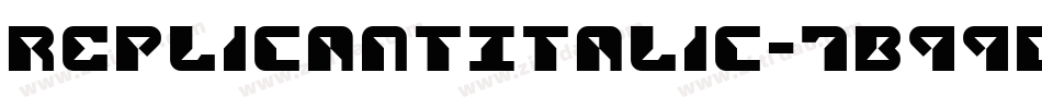 ReplicantItalic-7B99D字体转换