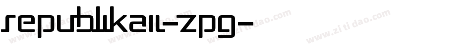 RepublikaIi-zpG字体转换