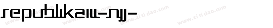 RepublikaIii-nJJ字体转换