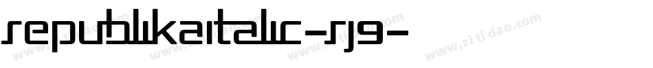 RepublikaItalic-rJ9字体转换