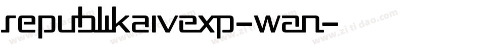 RepublikaIvExp-wAn字体转换