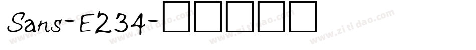 Sans-E234字体转换