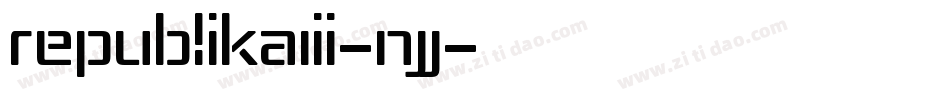 RepublikaIii-nJJ字体转换