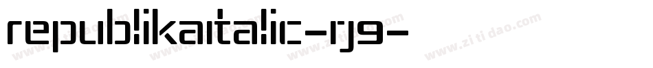 RepublikaItalic-rJ9字体转换