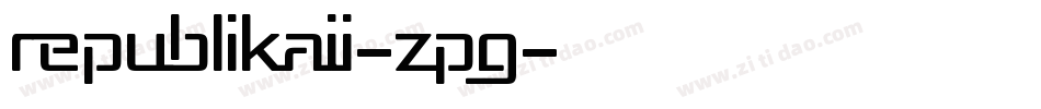 RepublikaIi-zpG字体转换