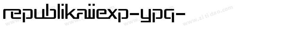 RepublikaIiExp-ypq字体转换
