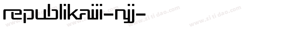 RepublikaIii-nJJ字体转换