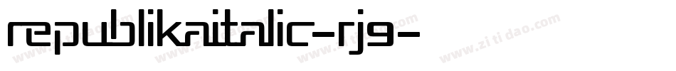 RepublikaItalic-rJ9字体转换