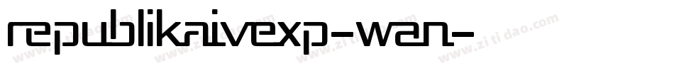 RepublikaIvExp-wAn字体转换