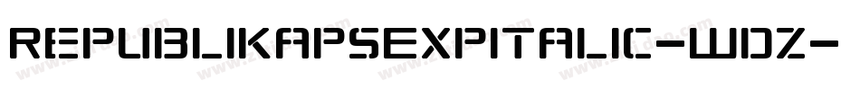 RepublikapsExpItalic-Wdz字体转换