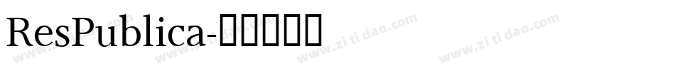 ResPublica字体转换