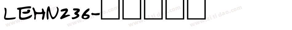 LEHN236字体转换