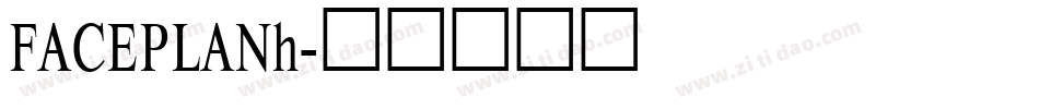 FACEPLANh字体转换