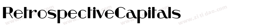 RetrospectiveCapitals字体转换