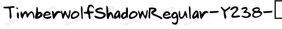 TimberwolfShadowRegular-Y238字体转换
