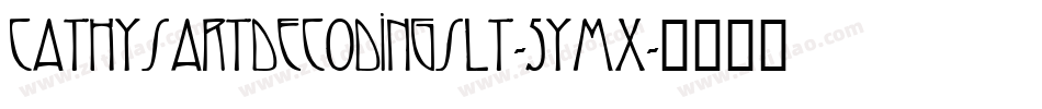 CathysArtDecoDingsLt-5yMx字体转换