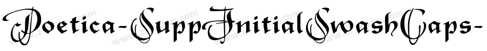 Poetica-SuppInitialSwashCaps字体转换