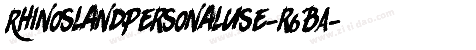 RhinosLandPersonalUse-r6BA字体转换