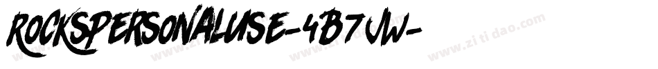 RocksPersonalUse-4B7JW字体转换
