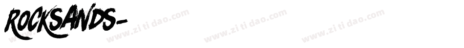 Rocksands字体转换