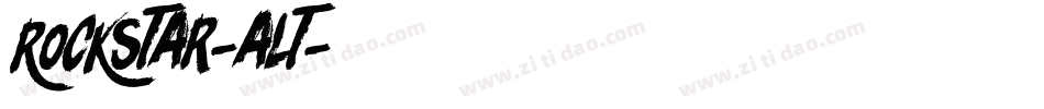 Rockstar-alt字体转换