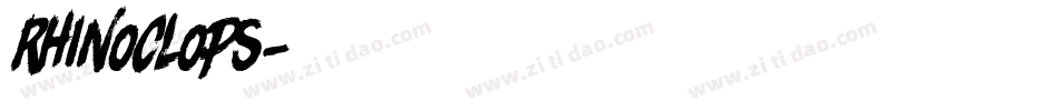 rhinoclops字体转换