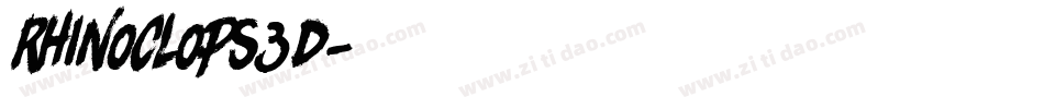 rhinoclops3d字体转换