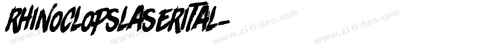 rhinoclopslaserital字体转换