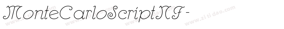 MonteCarloScriptNF字体转换