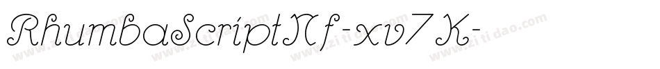 RhumbaScriptNf-xv7K字体转换