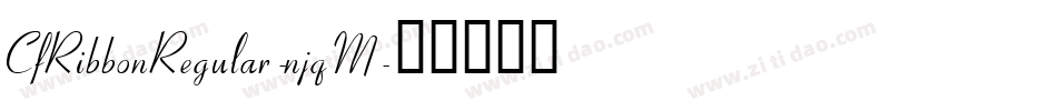 CfRibbonRegular-njqM字体转换