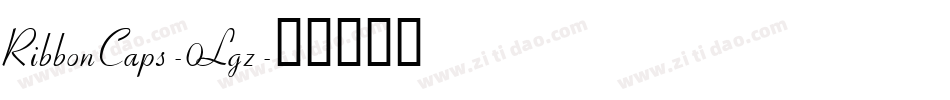 RibbonCaps-0Lgz字体转换
