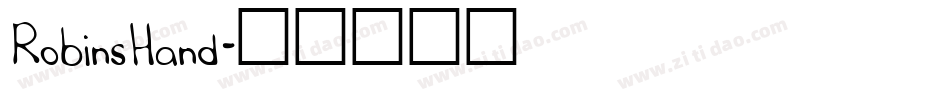RobinsHand字体转换