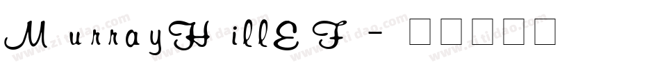 MurrayHillEF字体转换