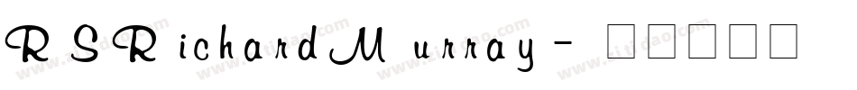 RSRichardMurray字体转换