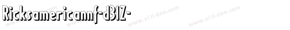Ricksamericannf-d3lZ字体转换