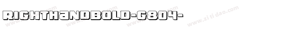 RightHandBold-g8O4字体转换