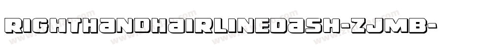 RightHandHairlineDash-ZjmB字体转换