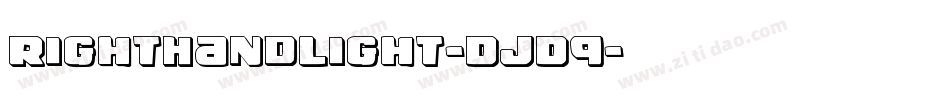 RightHandLight-DjD9字体转换 RightHandLight-DjD9字体转换