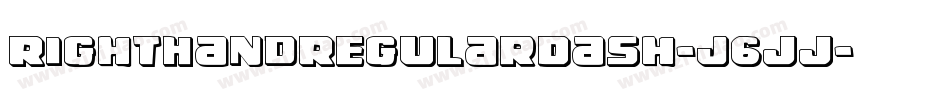 RightHandRegularDash-J6jj字体转换 RightHandRegularDash-J6jj字体转换