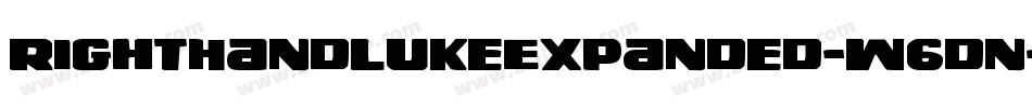 RightHandLukeExpanded-w6dn字体转换
