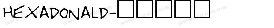 Hexadonald字体转换