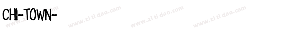 CHI-TOWN字体转换