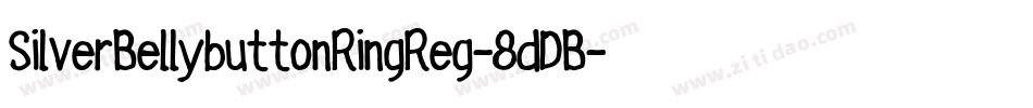 SilverBellybuttonRingReg-8dDB字体转换